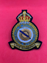 Royal Air Force School Of Photography Embroidered Bullion Wire Blazer Badge