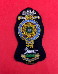 The Prince Of Wales’s Own Regiment Of Yorkshire Hand Embroidered Bullion And Wire Blazer Badge