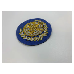United Nations Hand Embroidered Bullion & Wire Cap Badge UN Beret cap Badge