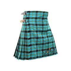Scottish Highland Dragon 8 Yard Kilt for Men with Matching Flashes and Fly plaid
