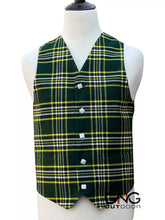 Men's Wedding St Patrick Tartan Vest 5 Button Scottish Kilt Waistcoat