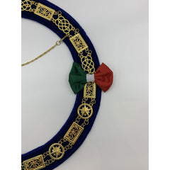Masonic Regalia Grand Lodge Round Metal Chain Collar Gold Masonic Chain Collar