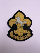 King’s Regiment Blazer Badge King’s Hand Embroidered Bullion Wire Blazer Badge