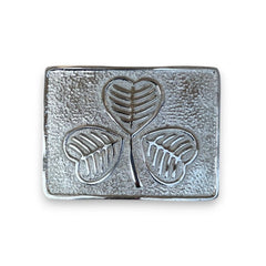Men's Scottish Shamrock Style kilt Belt Buckle Chrome Finish Belt Buckle