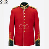 Red British Zulu War Jacket for Men, 1879 Anglo-Zulu Military Uniform, Sizes 34–60