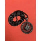 Masonic Square And Compass Black G Symbol Pendant Unisex Masonic Neck Pendants
