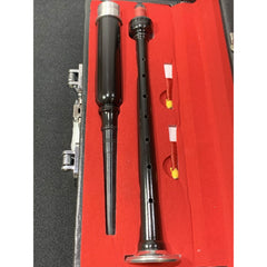 Great Highland Bagpipe Practice Chanter Black With Imitation Ivory