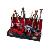 Great Full Size Brown Wallace Bagpipe Rosewood Silver Mounts Bagpipe
