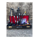 Full Size Professional Black Bagpipe Rosewood Silver Mounts Mackenzie Bagpipe