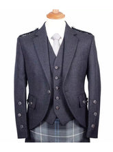 Men’s Scottish Charcoal Grey Argyle kilt jacket wedding kilt jacket