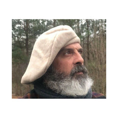 Tan Alpaca Wool Bonnet Scottish Tam Beret Hat Kilt Tartan Accessory