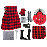 Men's Scottish 9 Pieces Wedding Kilt set Highland Wedding Kilt outfit