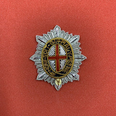 Coldstream Guards Officers Embroidered Cap Badge Handmade With Bullion And Wire
