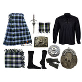 Men's Scottish Wedding Kilt set Highland Wedding Kilt outfit 10 Pieces