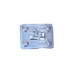 Scottish Lion Badge kilt Belt Buckle Chrome Finish Belt Buckle
