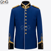 Blue British Zulu War Jacket for Men, 1879 Anglo-Zulu Military Uniform,Sizes 34–60