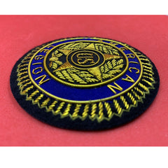 American Legion Blazer Badge USA Military Hand Embroidered Bullion Wire Blazer Badge