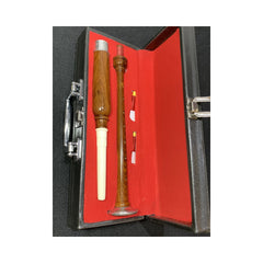 Great Highland Bagpipe Practice Chanter Rosewood And Chrome With Imitation Ivory