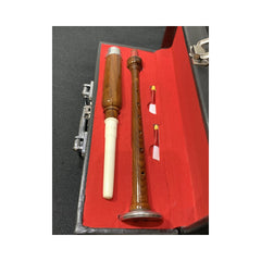Great Highland Bagpipe Practice Chanter Rosewood And Chrome With Imitation Ivory