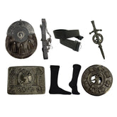 Stag Head Sporran Six Pieces Sporran Set Scottish Kilt Antique Sporran Outfit