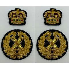 Assistant Commissioner Police Rank Badge Hand Embroidered Gold Bullion Wire Rank