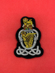 The Queen’s Royal Hussars Cap Badge QRH Hand Embroidered Bullion/Wire Cap Badge