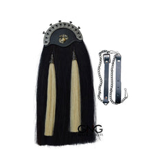 Men's Scottish Thistle Sporran 3 Tassels Kilt Sporran With Chain Belt