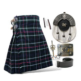 Scottish Men's 5 Pieces Dragon Kilt Sporran Outfit Wedding Kilt Set