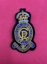 King’s Crown Royal Horse Artillery Cap Badge RHA Embroidered Wire Cap Badge