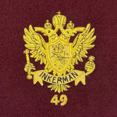 49 Inkerman Frameable Badge Handmade Bullion Wire On Maroon Felt Royal Artillery