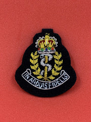 RAMC Officers Beret Cap Badges. Army, Bullion And Wire Cap Badge on Black