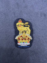 King’s Crown General Staff Officer Beret Badge Embroidered Bullion Wire Badge On Black Felt