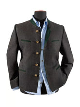 German Bavarian Jacket Charcoal Grey Wool Jacket | Traditional Custom Jacket