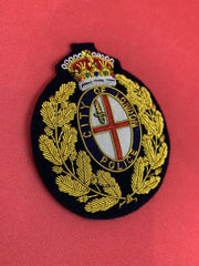 City Of London Police Hand Embroidered Bullion Wire Blazer Badge Police Blazer Badges