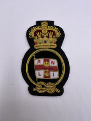 RNLI Crew Cap Badge RNLI Crew Member Hand Embroidered Bullion Wire Hat Badge