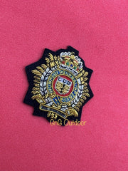 King’s Crown Royal Logistics Corps Cap Badge RLC Hand Embroidered Beret Badge