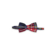 Men's Scottish Black Stewart Tartan Bow Tie Formal Tie For Wedding