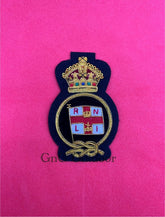 King’s Crown RNLI Crew Cap Badge RNLI Crew Member Hand Embroidered Bullion Wire Hat Badge