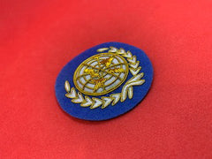 United Nations Hand Embroidered Bullion And Wire Cap Badge UN Beret cap Badge