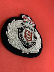 State Of Jersey Police Hand Embroidered Bullion Wire Badge Jersey Police Badge