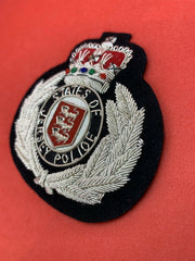 State Of Jersey Police Hand Embroidered Bullion Wire Badge Jersey Police Badge