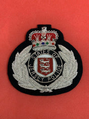 State Of Jersey Police Hand Embroidered Bullion Wire Badge Jersey Police Badge
