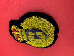 Coast Guards Hand Embroidered Cap Badge CG Bullion And Wire Cap Badge Red Velvet Crown