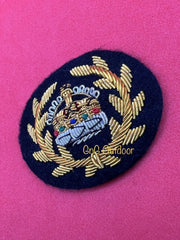 King’s Crown WO2 Crown And Wreath Mess Dress Badge WO2 Gold Embroidered Crown
