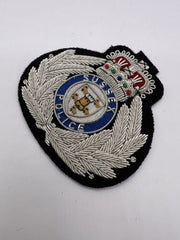 Sussex Police Hand Embroidered Bullion Wire Hat Badge Sussex Police Cap Badge