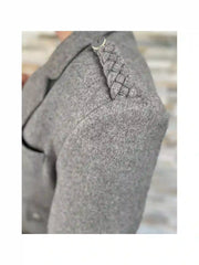Men's Grey Wool Argyle Kilt Jacket With Waistcoat Scottish Wedding Kilt Jacket