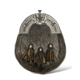 Men's Seal Sporran Thistle Cantle Sporran 3 Tassels Kilt Sporran