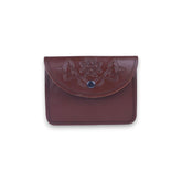 Men's Scottish Brown Leather Kilt Belt Pouch Celtic Embossed 100% Leather Pouch