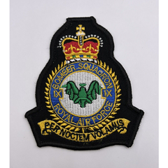 Royal Air Force IX Squadron Badge RAF Squadrons Machine Embroidered Patch