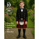 Boys Prince Charlie 5-Piece Kilt Outfit Set Age 5-10 Years – Scottish Highland Formal Wear | 50+ Tartans Available